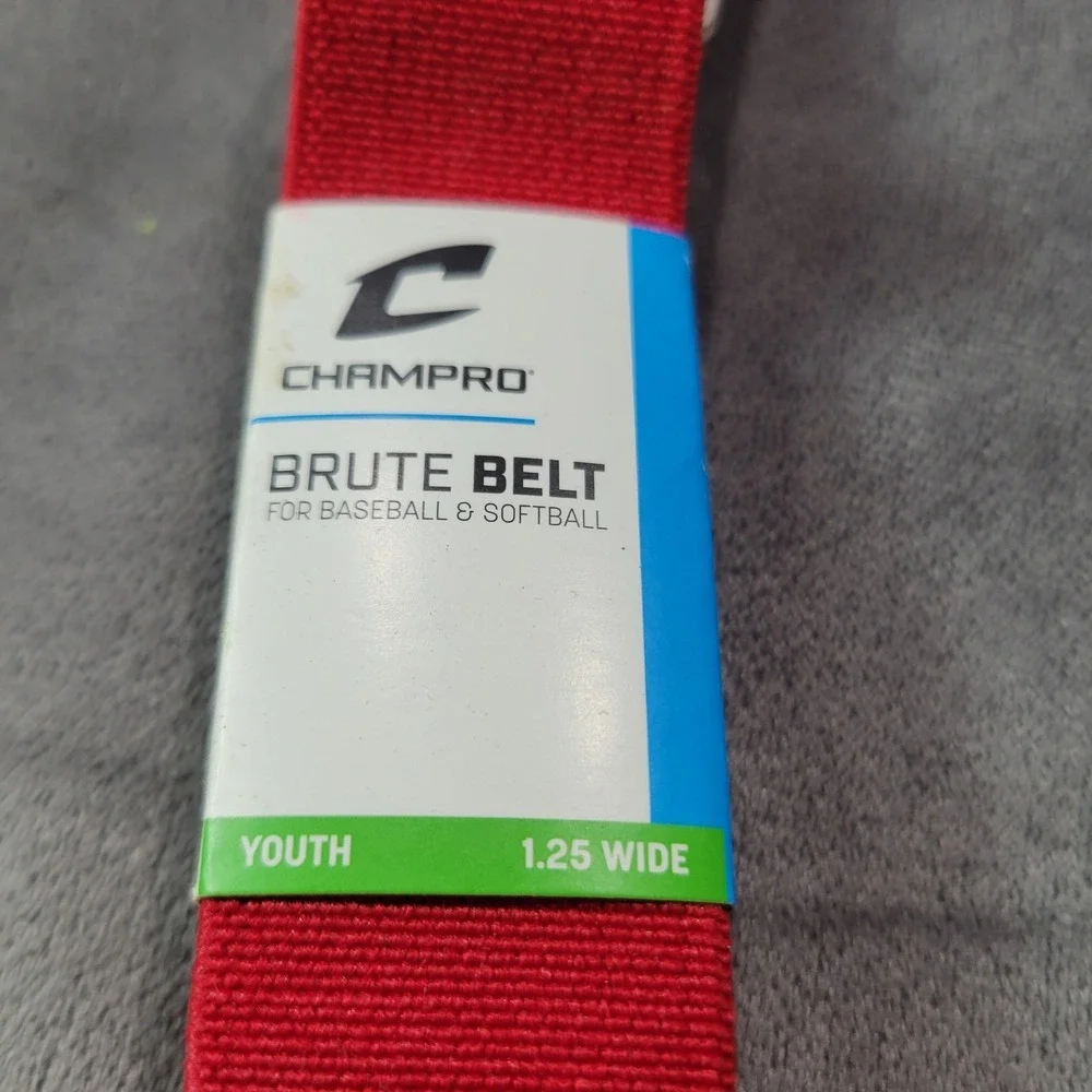 Champro Youth Brute‎ Belt Red Baseball Softball 1.25 Inch Wide